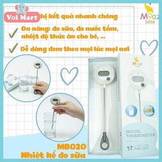 Nhiệt kế đo sữa , nhiệt kế đo nước cho bé moaz bebe - mb020 sản phẩm chính hãng