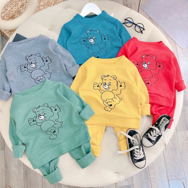 LION Bộ dài tay tổ ong cho bé mã 37050