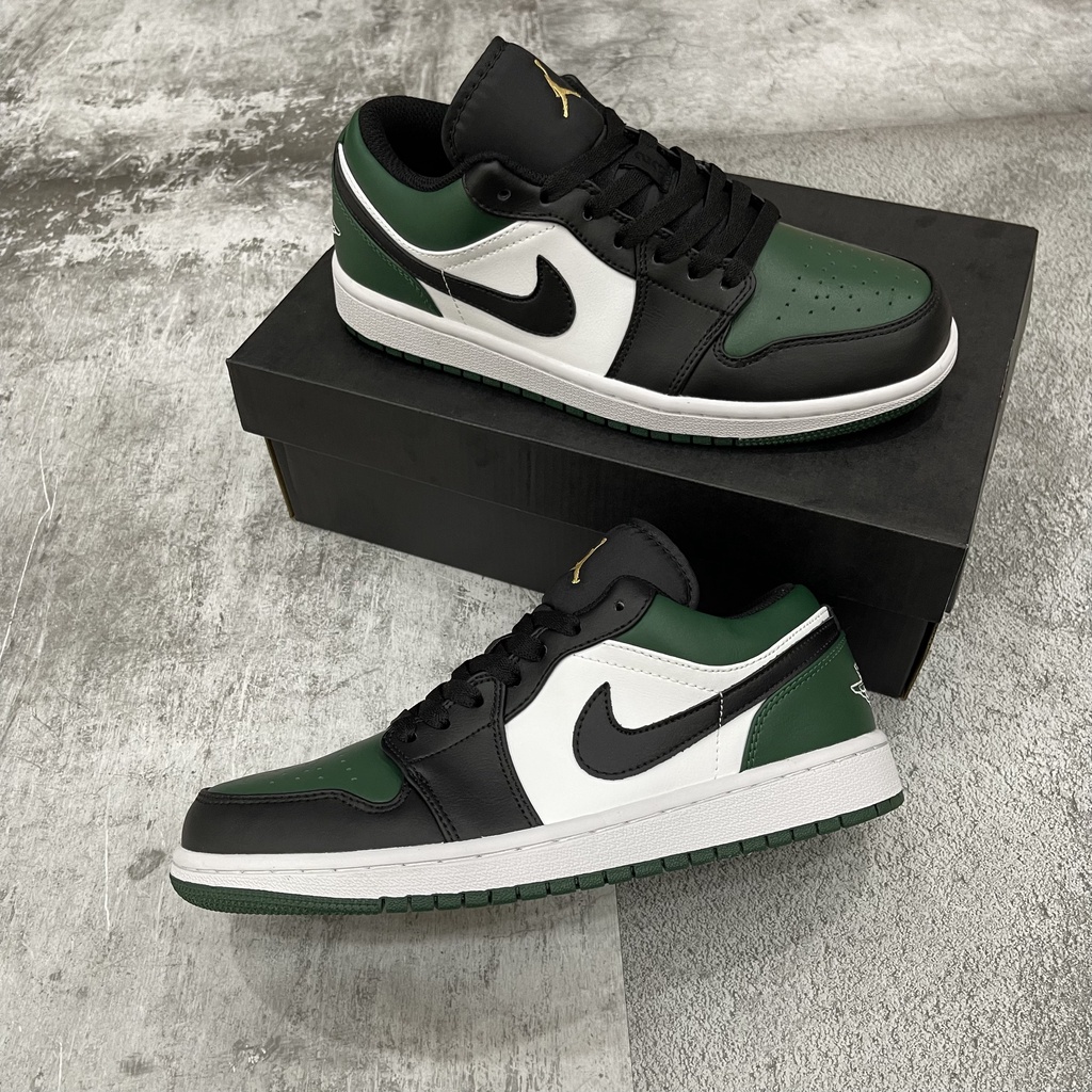 Giày Sneaker Cổ Thấp SC - Jordan 1 Low Green Toe