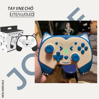 Tay cầm mini không dây IINE tai Chó có led wakeup/turbo/marco cho Nintendo Switch /Nintendo Switch Lite/ pc/ android
