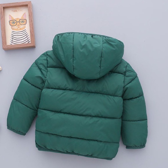 Áo khoác phao lót lông hàng Quảng Châu cho bé, Áo phao lót lông cừu siêu ấm cho bé 8-25kg