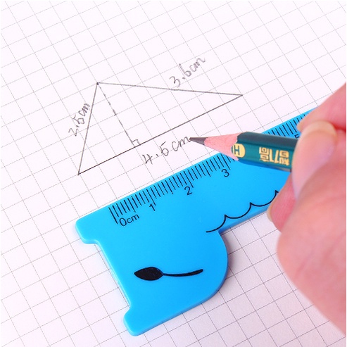 Thước Kẻ Học Sinh Với Tạo Hình Hươu Cao Cổ Siêu Dễ Thương - Thước Kẻ Nhựa Chiều Dài 15cm