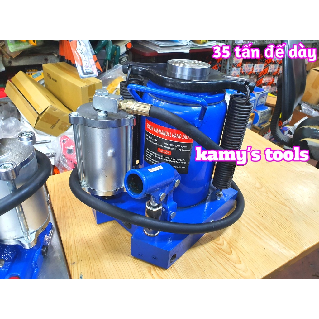 Kích Con Đội Thủy Lực Dùng Hơi 20 Tấn Và 35 Tấn Đế Dày