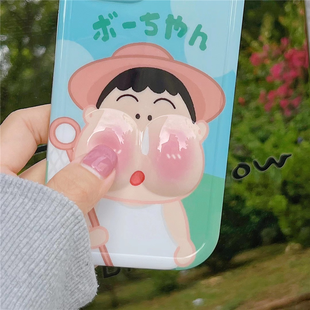 Ốp Điện Thoại TPU Mềm Hình Khuôn Mặt Hoạt Hình IMD Cho iphone 14 Pro Max 13 Pro Max 12 Pro Max