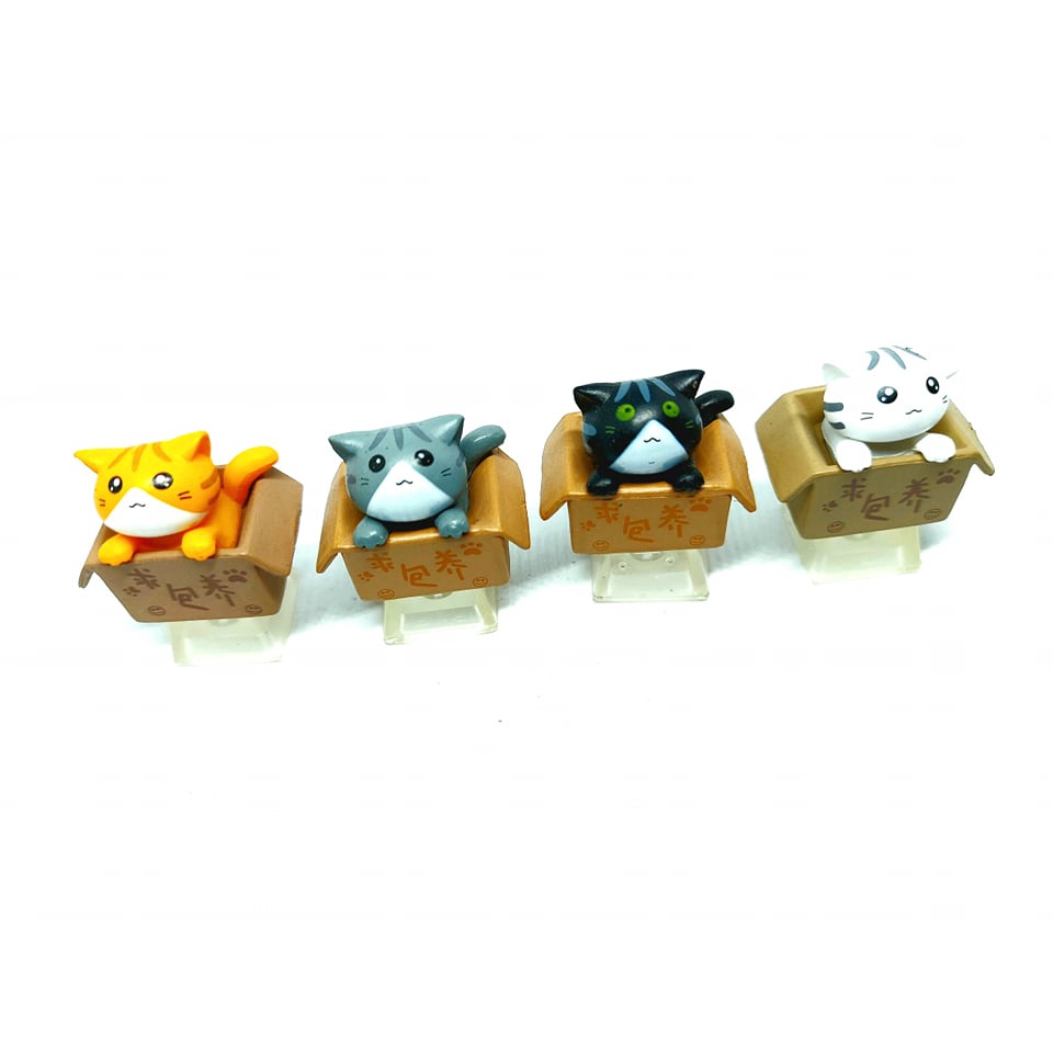 Keycap mèo trong hộp, trong trứng