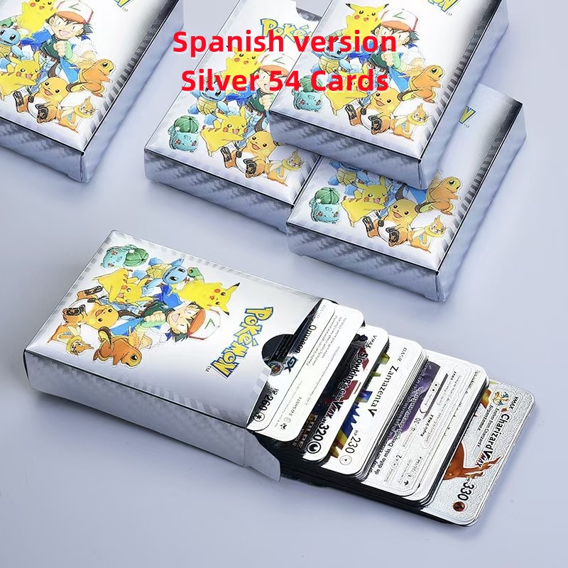 54 Thẻ Bài Pokemon Vàng Tiếng Anh GX Cho Bé
