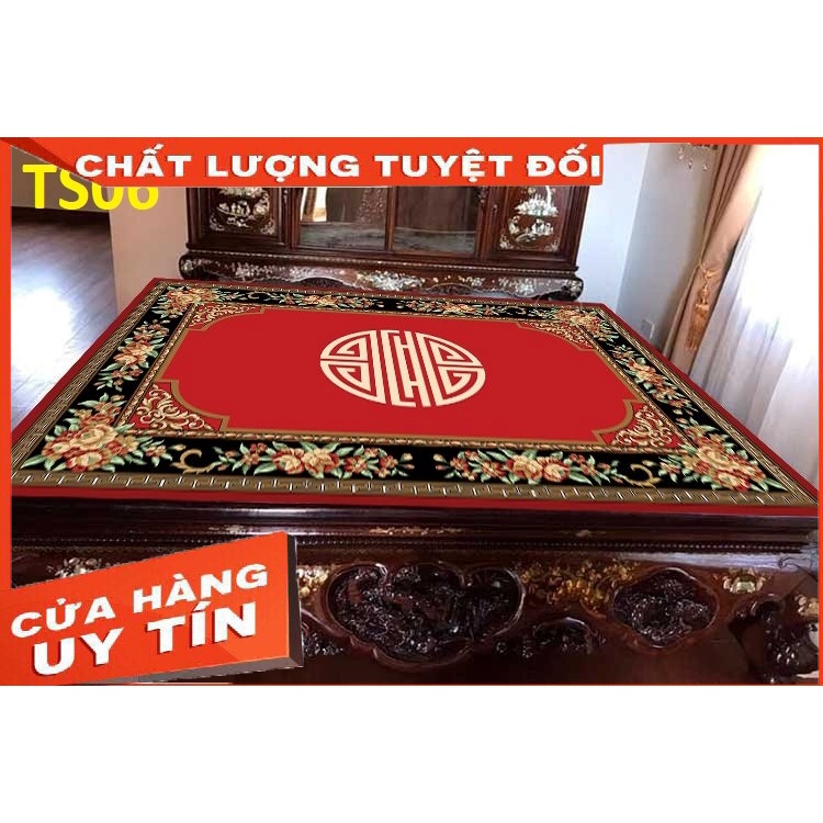 Thảm trải sập, chiếu ngựa, thảm trải sàn 5D, trang trí phòng khách, phòng thờ
