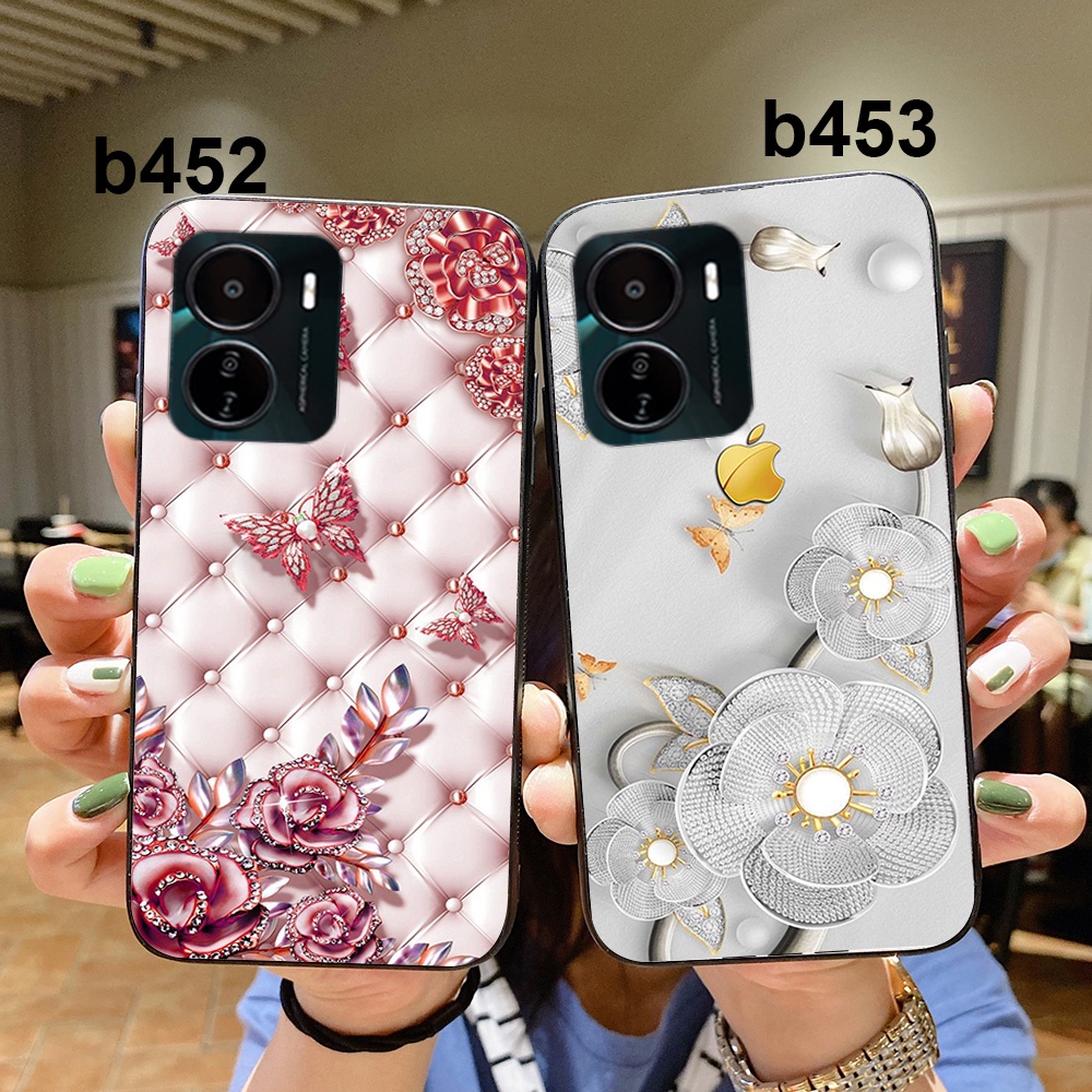 Ốp lưng vivo y16 / vivo y15s / vivo y15a in hình hoa , ốp nữ sang trọng