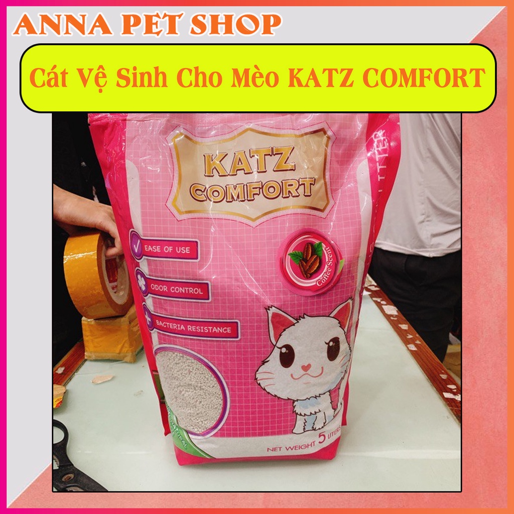 Cát vệ sinh cho Mèo Katz Comfort nhập khẩu Thái Lan túi 5L