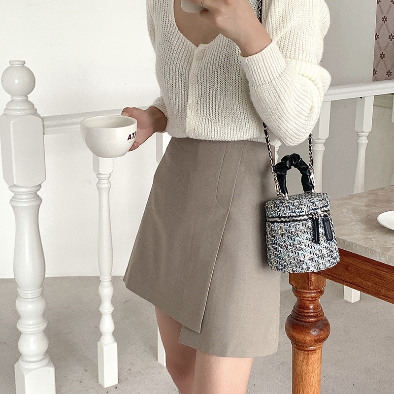 Túi Đeo Chéo mini Dạng Xô Dây Xích Thời Trang Cho Nữ