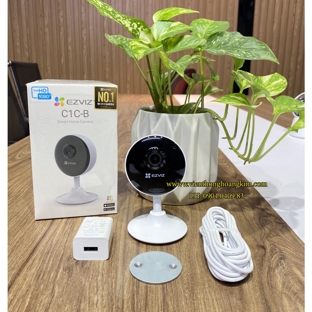 Camera wifi không dây trong nhà Ezviz C1C-B 1080P 2MP góc rộng, đàm thoại 2 chiều-Hàng chính hãng bảo hành 2 năm