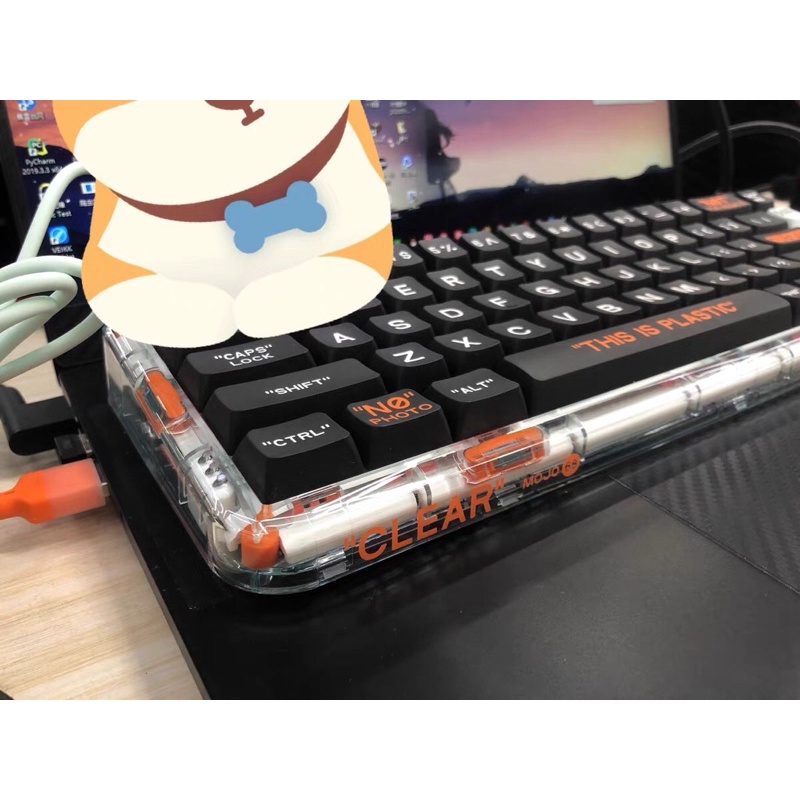 Bàn phím cơ không dây bluetooth, 2.4G Mojo 68 MelGeek Darknight chính hãng LED RGB có thể hotswap thay switch