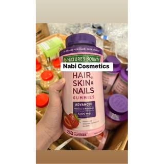Kẹo Dẻo Mọc Tóc Nature's Bounty Hair, Skin & Nails Gummies có Biotin Làm Đẹp Da