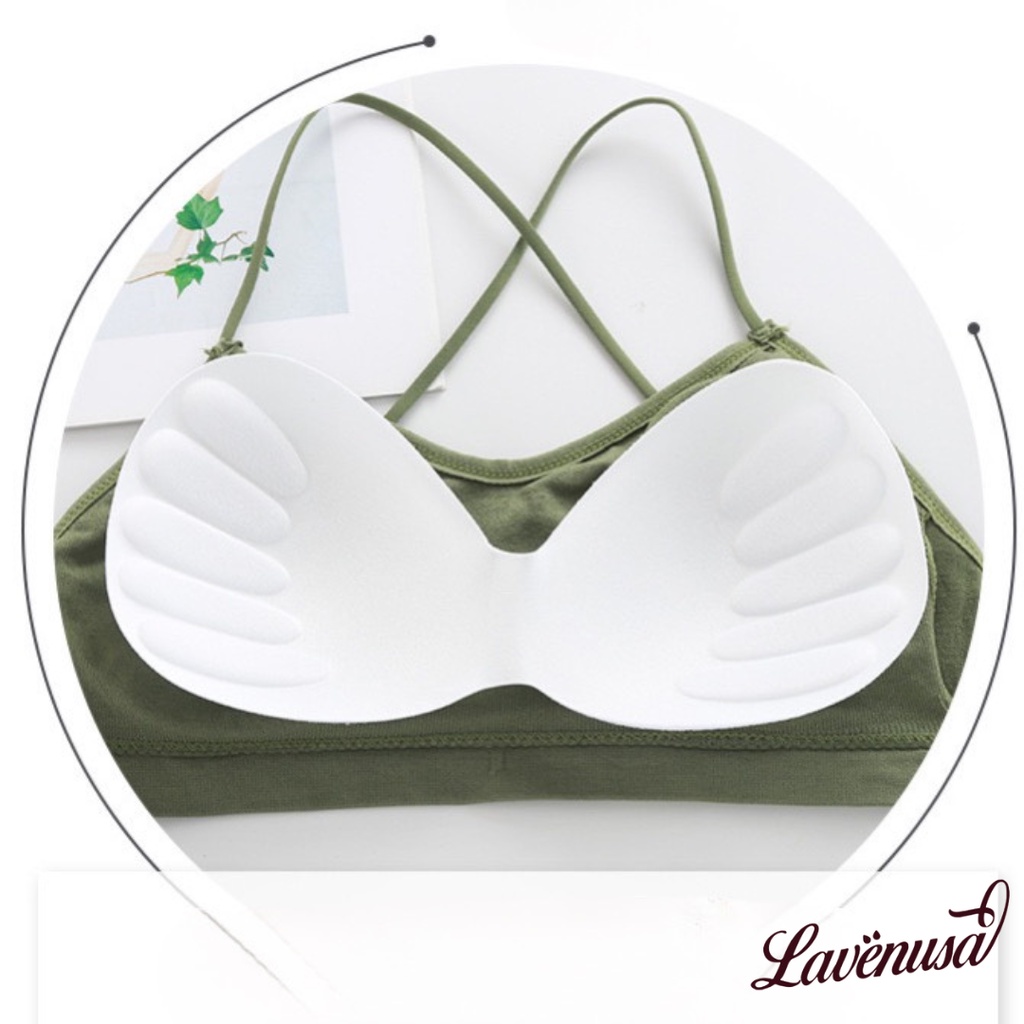 Áo bra nữ 3 dây cotton không gọng đệm mỏng quyến rũ thoáng khí LAVENUSA AL88