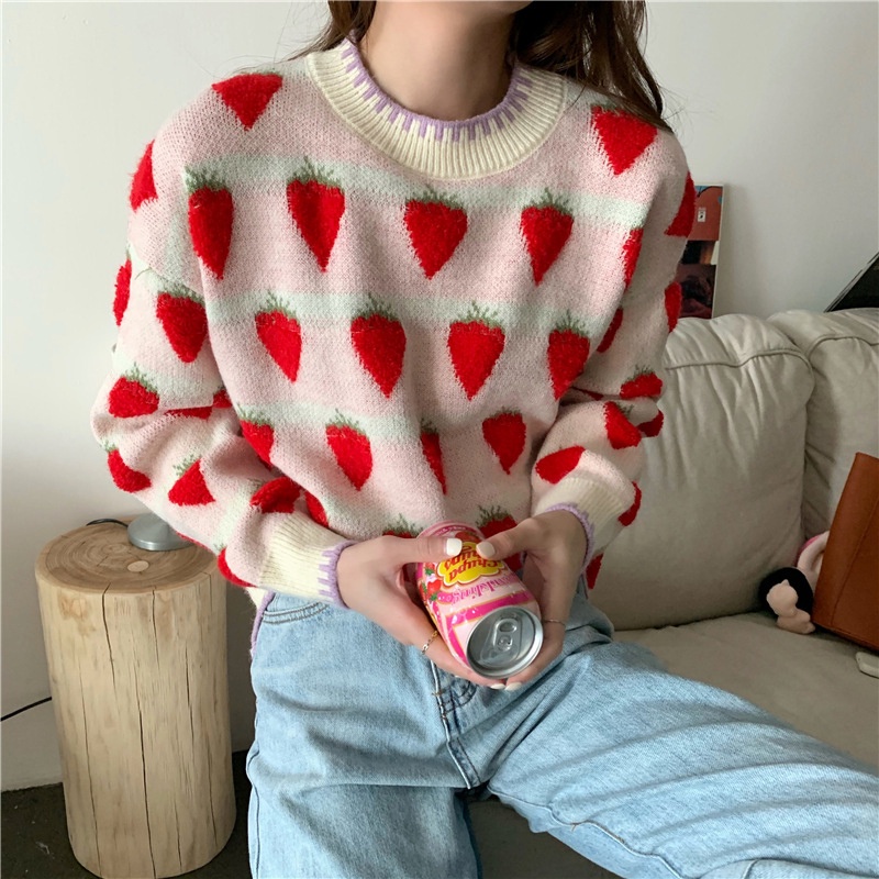 IELGYÁo sweater Dáng Rộng Phong Cách Phương Tây Cho Nữ