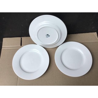 Combo 3 dĩa sứ trắng cao cấp 7inch