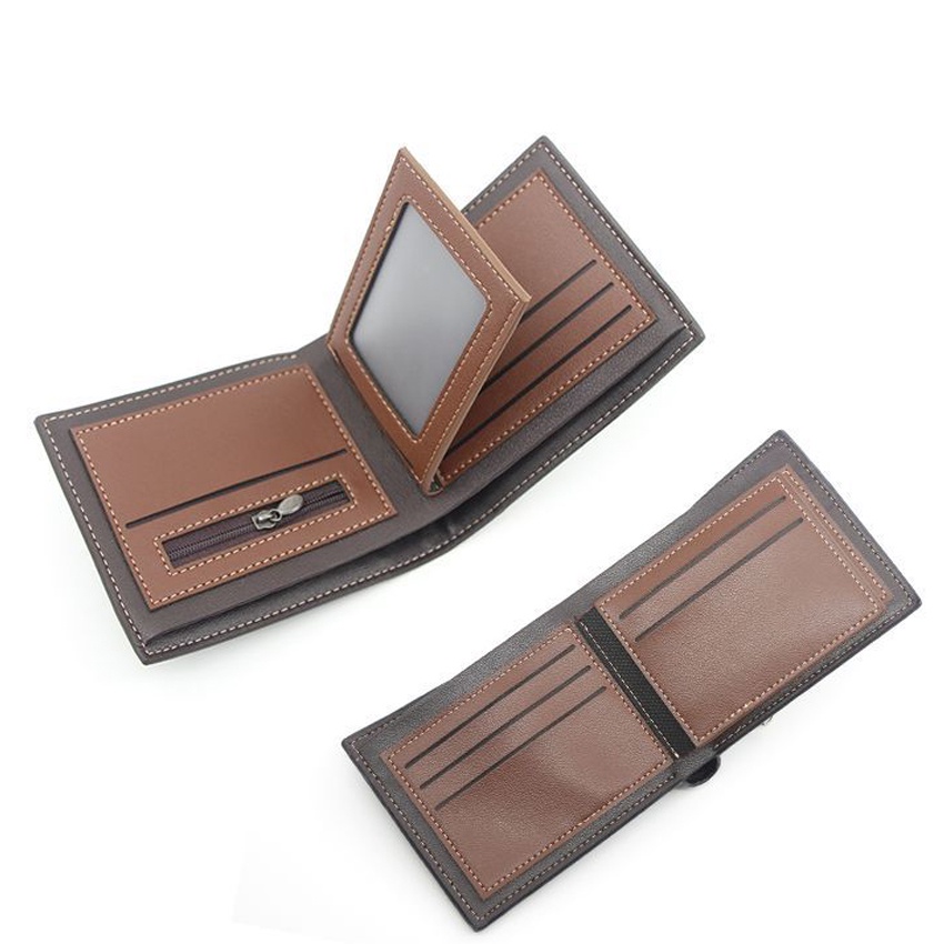 Ví Nam Cao Cấp, Bóp Nam Ngang Nhiều Ngăn Kiểu Classic Chất Mền Mịn