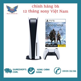 Máy playstation 5 kèm game god of war: ragnarok chính hãng bh 12 tháng