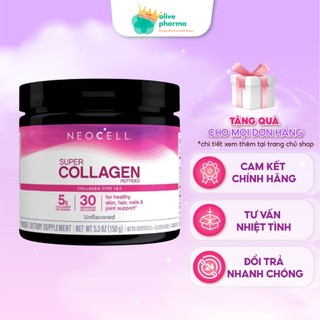 [Mã SKAMA8 giảm 8% đơn 300K] NEOCELL SUPER COLLAGEN dạng bột Type 1 & 3 Mẫu Mới Mỹ chuẩn USA - Đẹp Da Căng Bóng Mịn