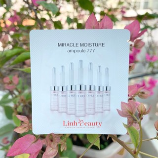 Gói Huyết thanh 777 Ohui, dưỡng ẩm dưỡng trắng và căng bóng da - Miracle Moisture Ampoule Ohui 777 1ml