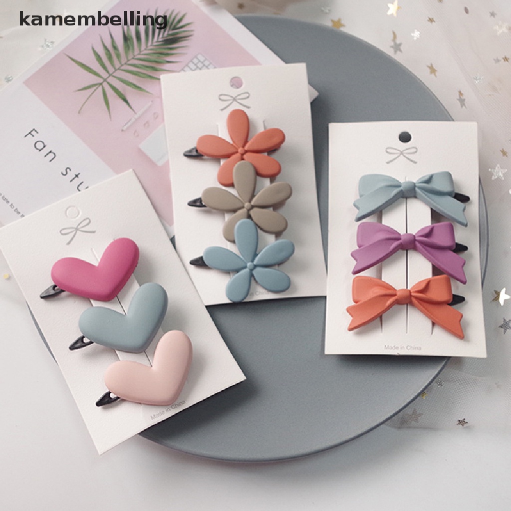 Set 3 Kẹp Tóc Hình Ngôi Sao Màu Sắc Ngọt Ngào