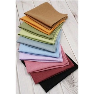 Khăn tay vải linen màu trơn