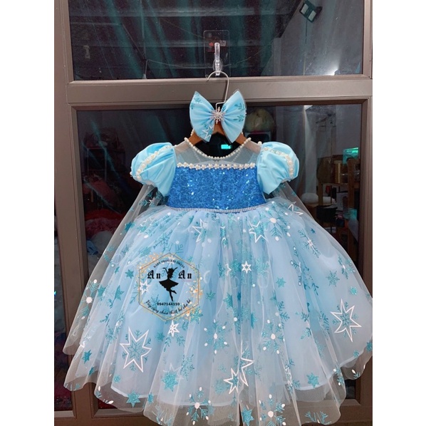 Váy công chúa ELSA hàng thiết kế cao cấp dễ thương phồng xinh cho bé