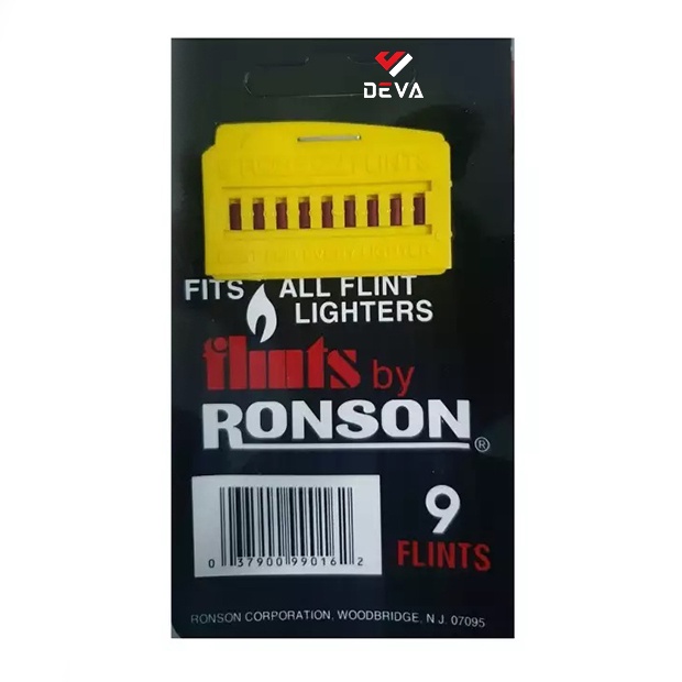 Đá mềm Ronson Vỉ 9 viên màu đỏ dùng cho hộp quẹt bật Zípp, Dupont chính hãng