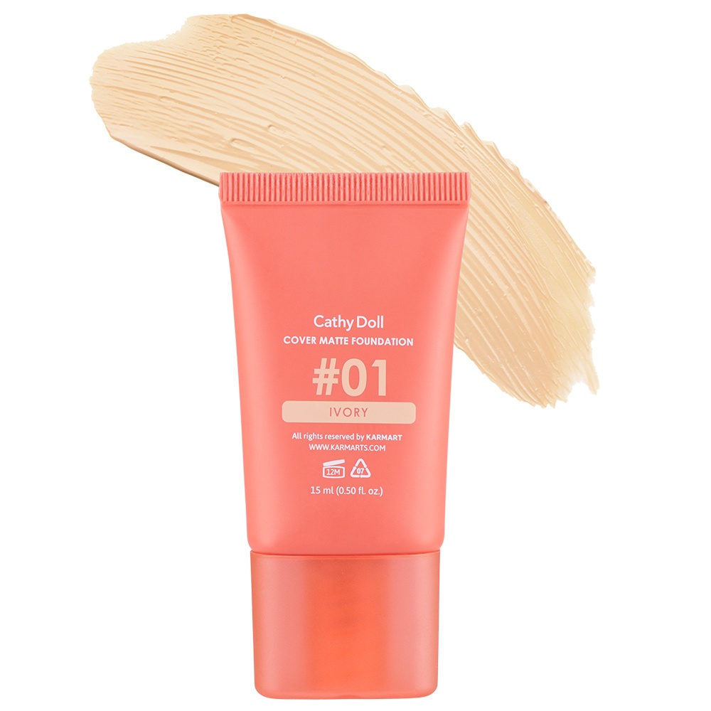 Kem Nền Mịn Lì Cathy Doll Cover Matte Foundation Spf15 Pa+++ 15ml