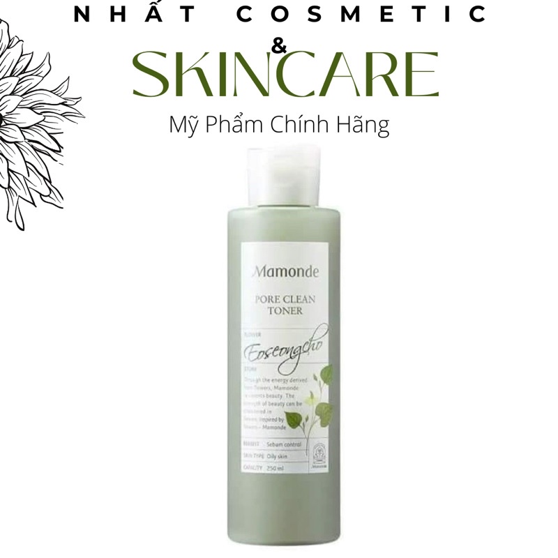 Toner Diếp Cá Cho Da Dầu Mụn Mamonde 250ml Hàn Quốc