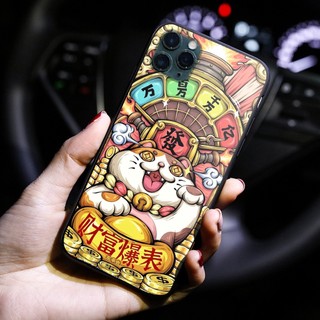Ốp lưng Kính Mèo Thần Tài9 cho S amsung - O ppo - i Phone - R ealme MTT09