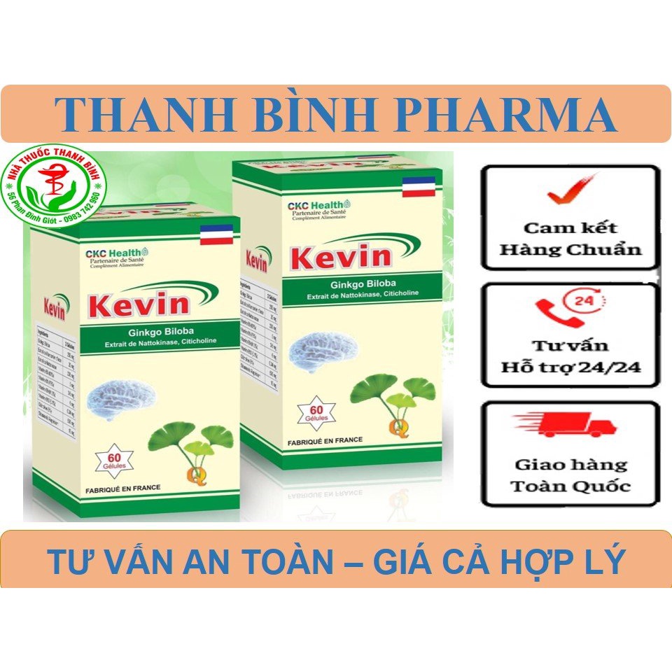 KEVIN - NHẬP KHẨU PHÁP Hỗ trợ tăng cường tuần hoàn, bổ não, tốt tim mạch