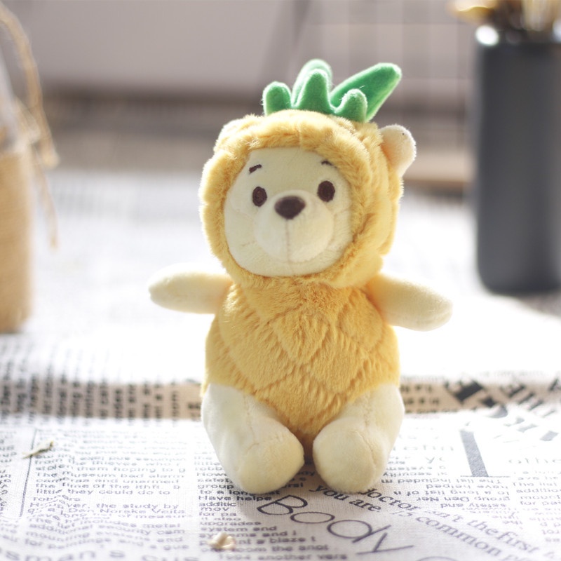 Móc Khóa Gấu Pooh Nhồi Bông Dễ Thương Dành Cho Bé Gái