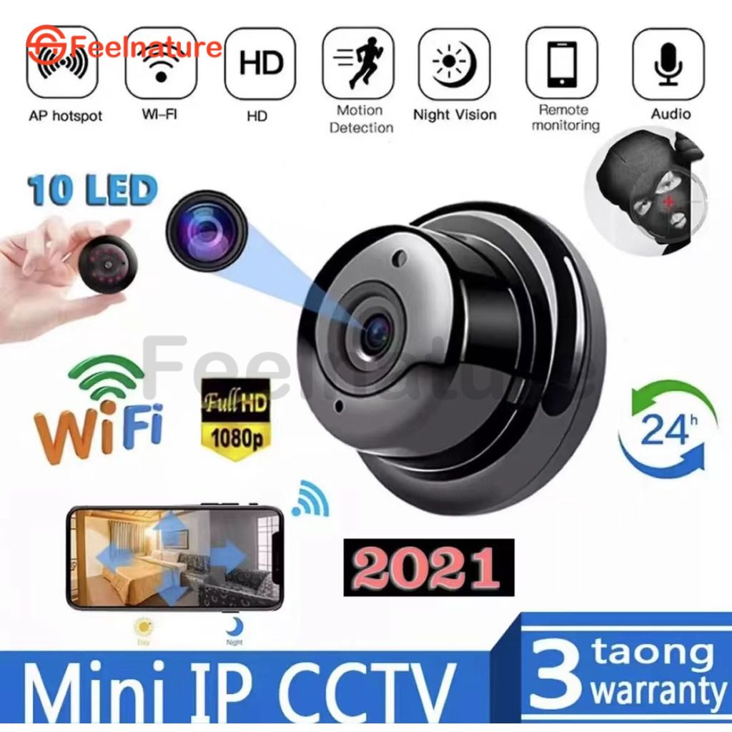V380 Camera Wifi Kết Nối Với Điện Thoại Mini Camera Quan Sát Hd 1080P Wifi Ip Nhà camera VN