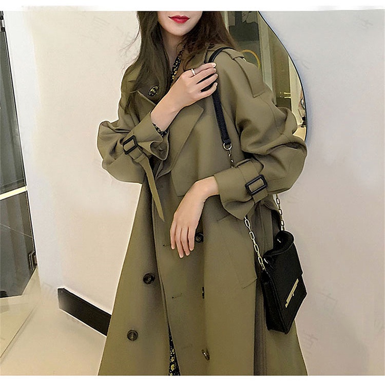 Ảnh thật 5 hình cuối-HC483.Áo trendcoat thời trang thu đông phong cách Hàn Quốc