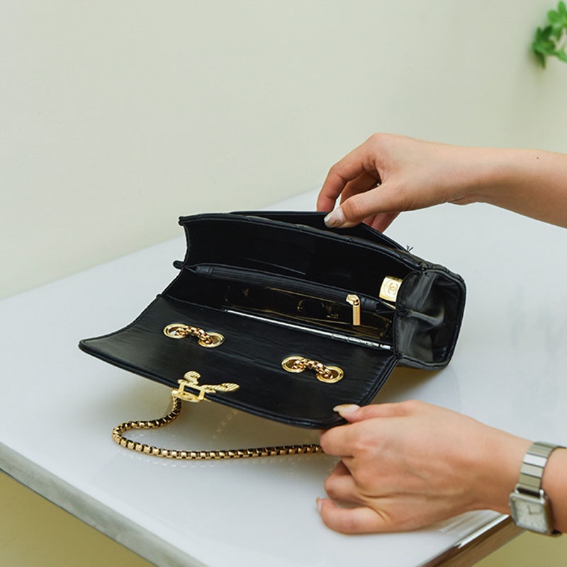 Túi Đeo Chéo Dây Xích Hình Thoi Đơn Giản Thời Trang Cho Nữ