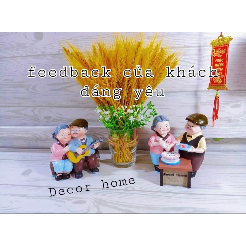 Tượng Ông Bà  đáng yêu   Decor-Home