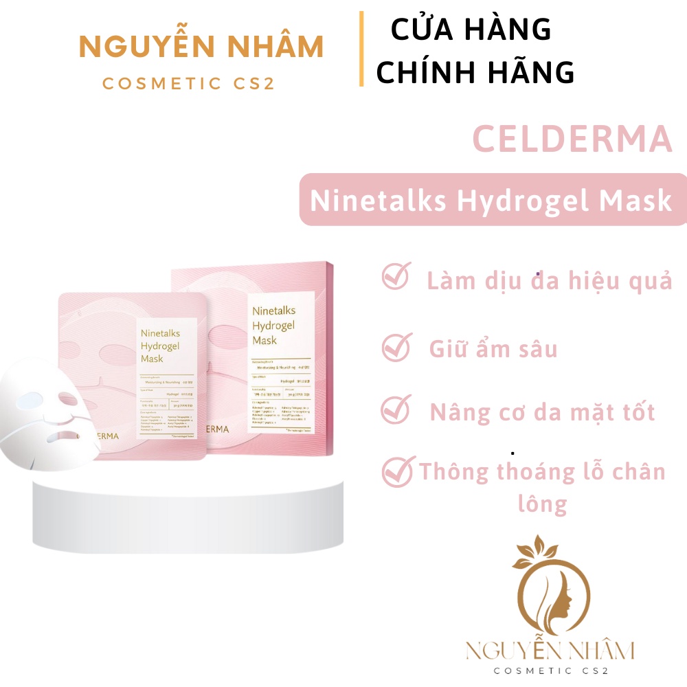 Mặt nạ thạch sinh học Celderma Ninetalks Hydrogel Mask