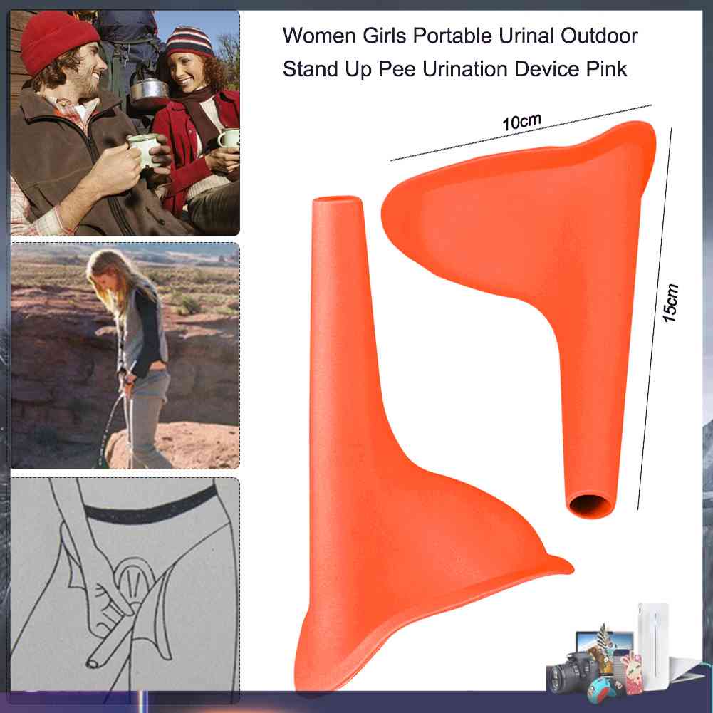 Dụng Cụ Đi Vệ Sinh Đứng Thiết Bị Đi Vệ Sinh Màu Cam Cho Nữ