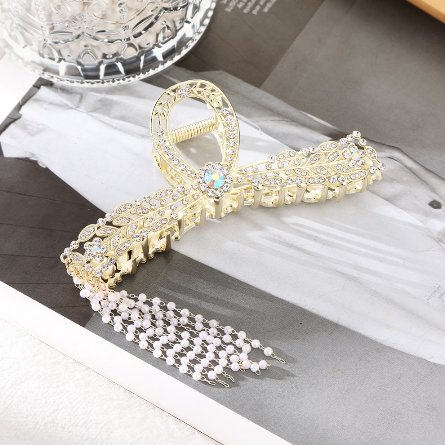 Kẹp Tóc Hợp Kim Đính Ngọc Trai Nhân Tạo Thời Trang