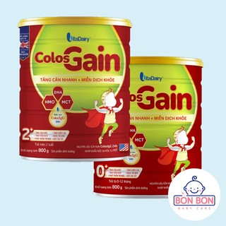 Sữa bột colos gain 0+ 1+ 800g - có qr tích điểm