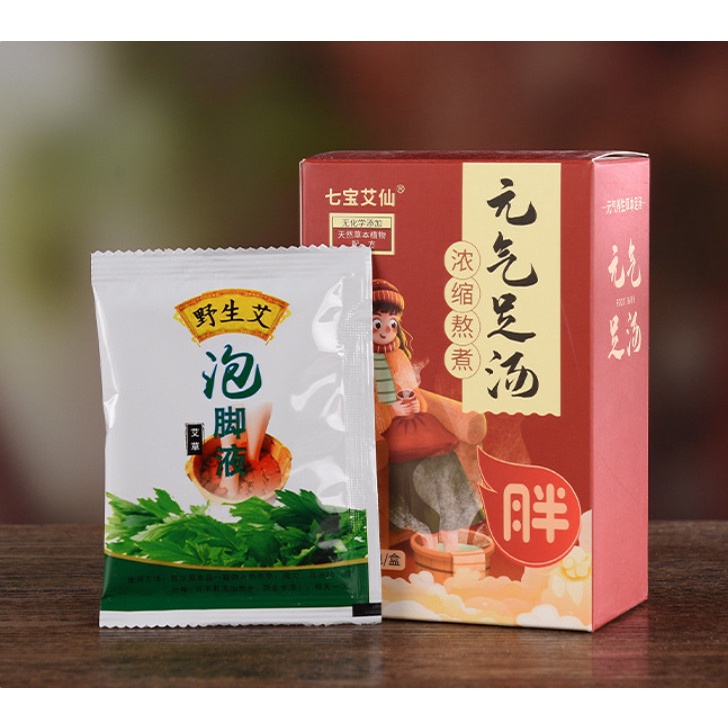 Thảo dược ngâm chân dạng nước, đổ ra là sử dụng, giảm đau nhức, tê mỏi chân tay, 1 hộp 7 túi.