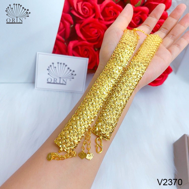 Lắc tay da cá màu 24 chạm sáng bền màu thiết kế cao cấp Orin V2370