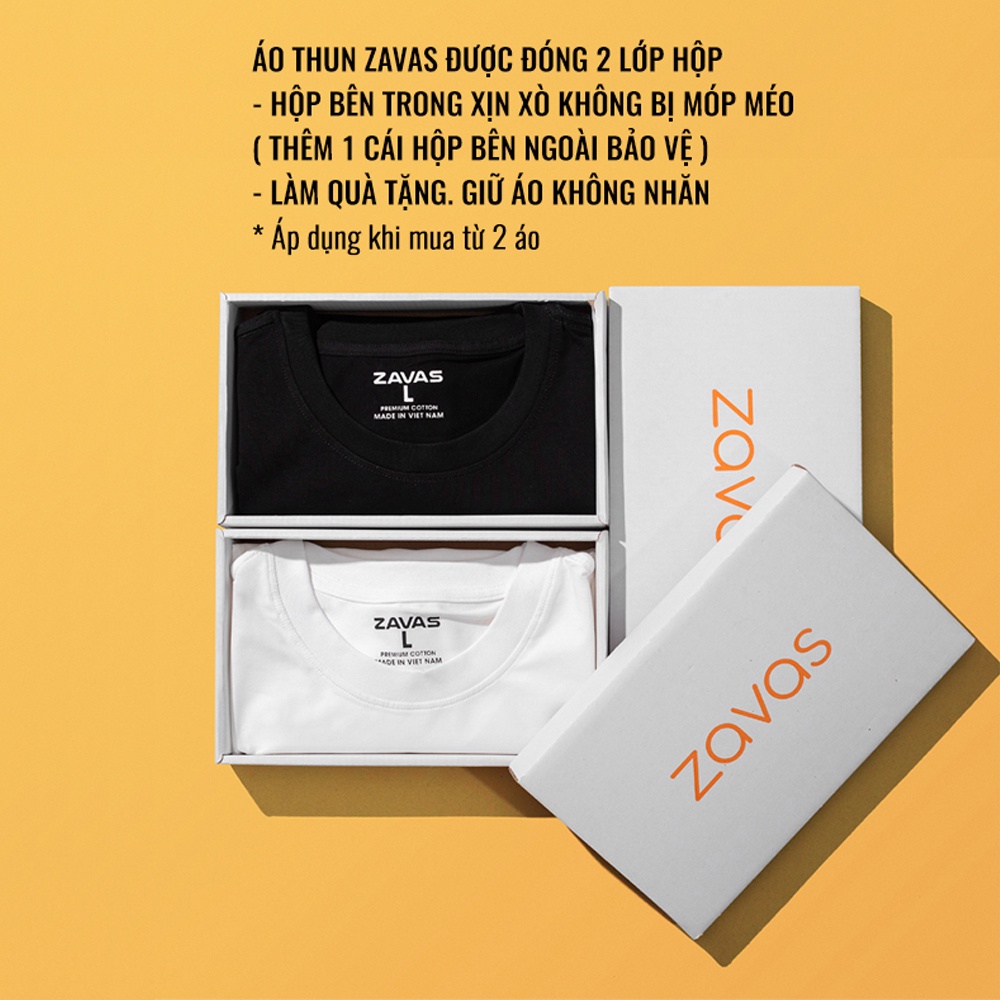 Áo thun trơn nam ZAVAS chất liệu cotton 4 chiều thoáng mát không gây nóng không xù lông, giữ form áo tốt hàng đẹp ZT01