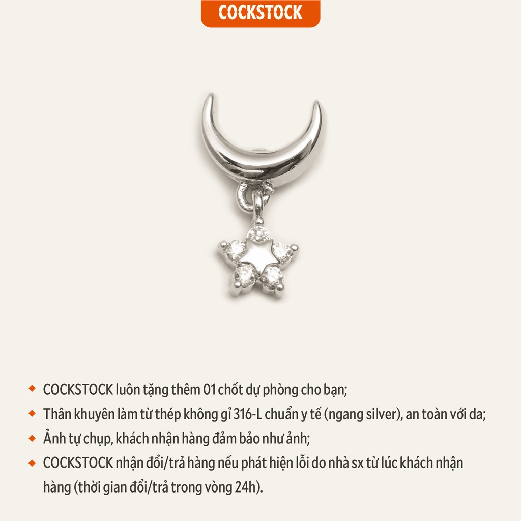 Khuyên tai Blink Moonstar Drop Earring CockStock