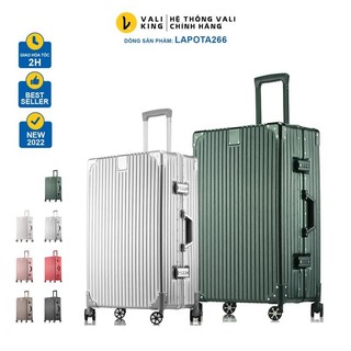 Vali khung nhôm khóa sập tsa 3 cấp luxking104g chống vỡ, chống trộm size 20 inch 24 inch 29 inch - valiking
