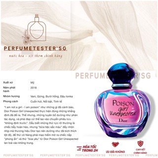   ᴀᴜᴛʜᴇɴᴛɪᴄ  Nước hoa nữ Dior Poison Girl Unexpected  -perfumetester 