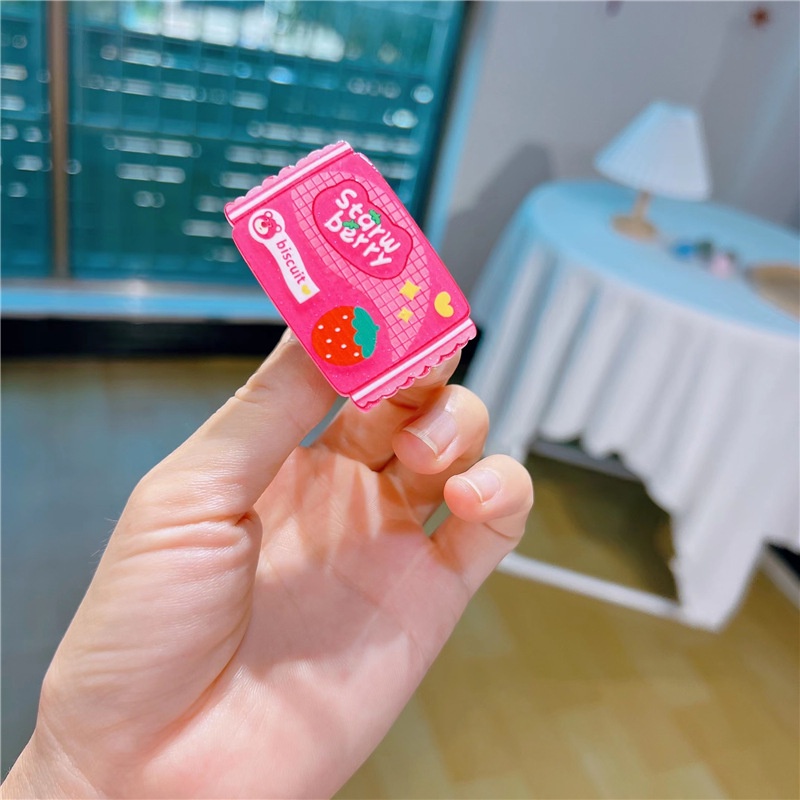 Kẹp Tóc Hình Gấu Dâu Tây Dễ Thương Cho Nữ