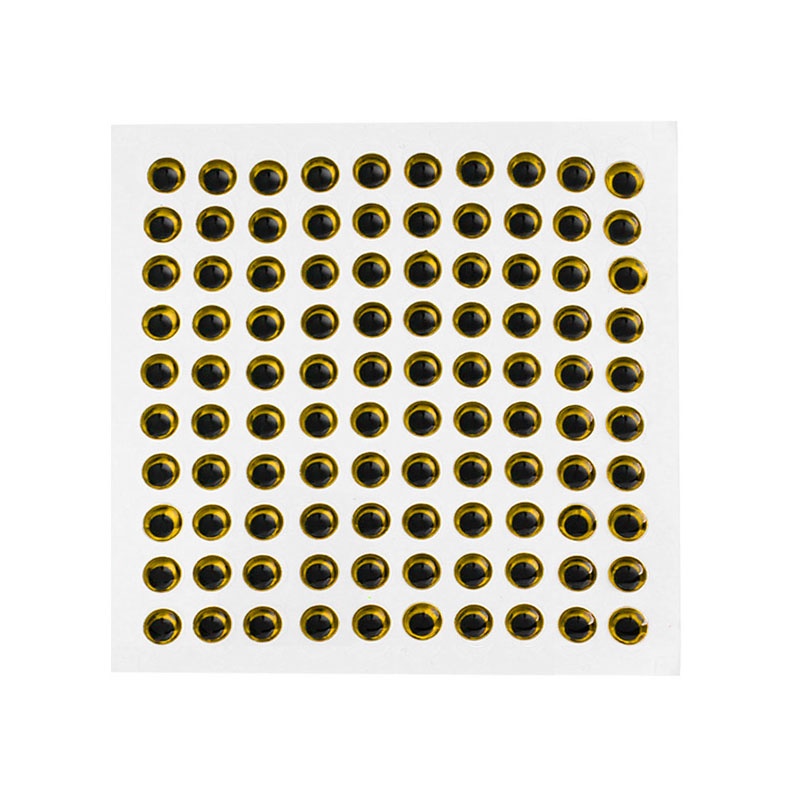 Set 100 Mắt Cá 3D 3-9mm Gắn Mồi Giả Câu Thủ Công