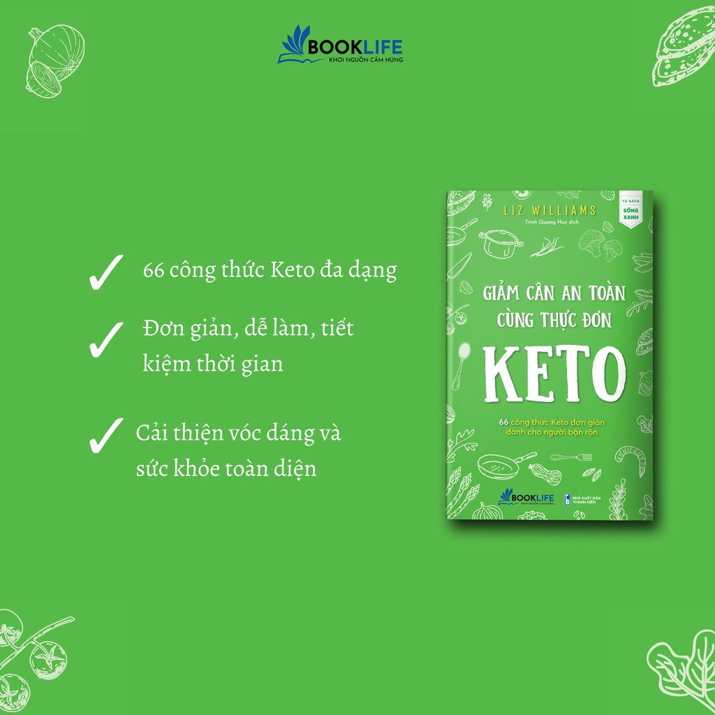 Sách - Giảm Cân An Toàn Cùng Thực Đơn Keto